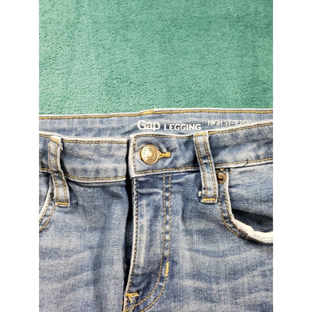 Gap Jeans Size 4 Womens Blue Stretch Pants Ladies Casual Denim Mid Rise Legging - Picture 6 of 12